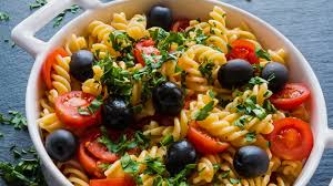 Receita de Fusilli Integral com Azeitonas