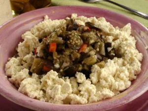 receita salada berinjela ricota
